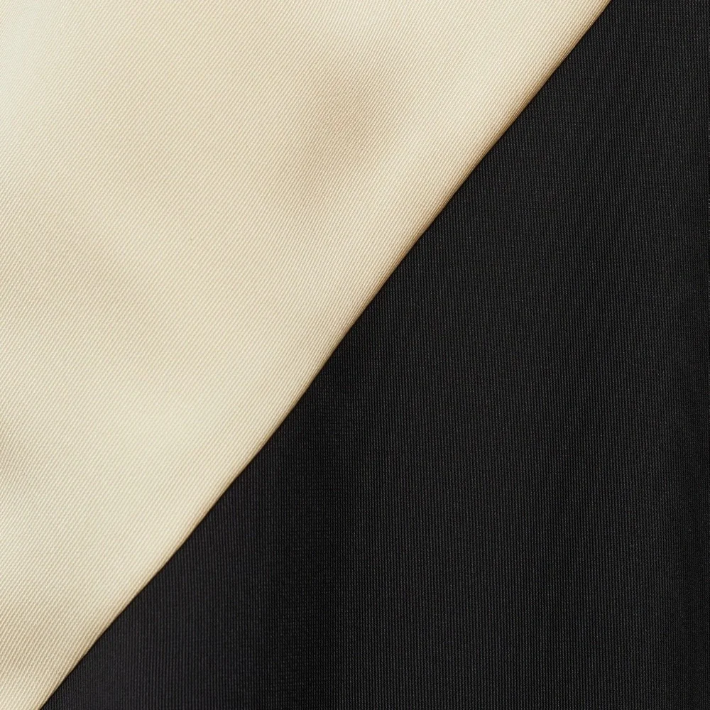 Mango Two-Tone Lingerie Maxi Dress Black Cream Colorblock NWT Size‎ M - Picture 6 of 13